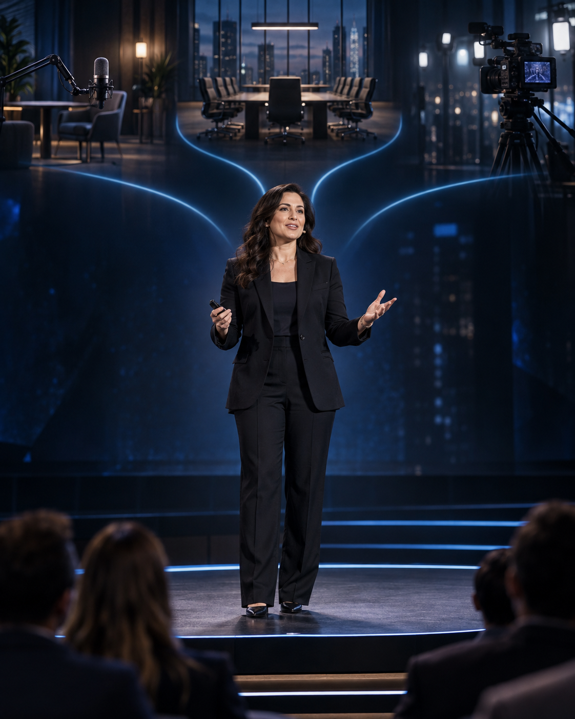 An expert extending a keynote into media and business opportunities